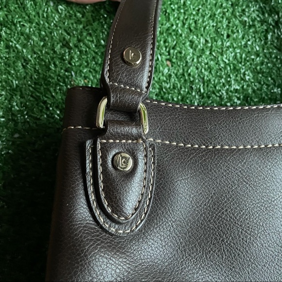 Vintage Liz Claiborne Brown Leather Handbag - Picture 6 of 6